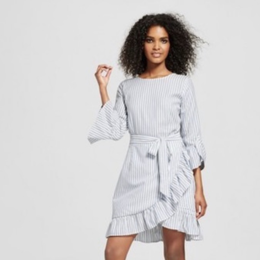 Striped Wrap Dress